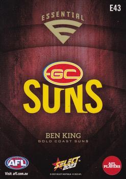 2023 Select AFL Footy Stars - Essentials #E43 Ben King Back